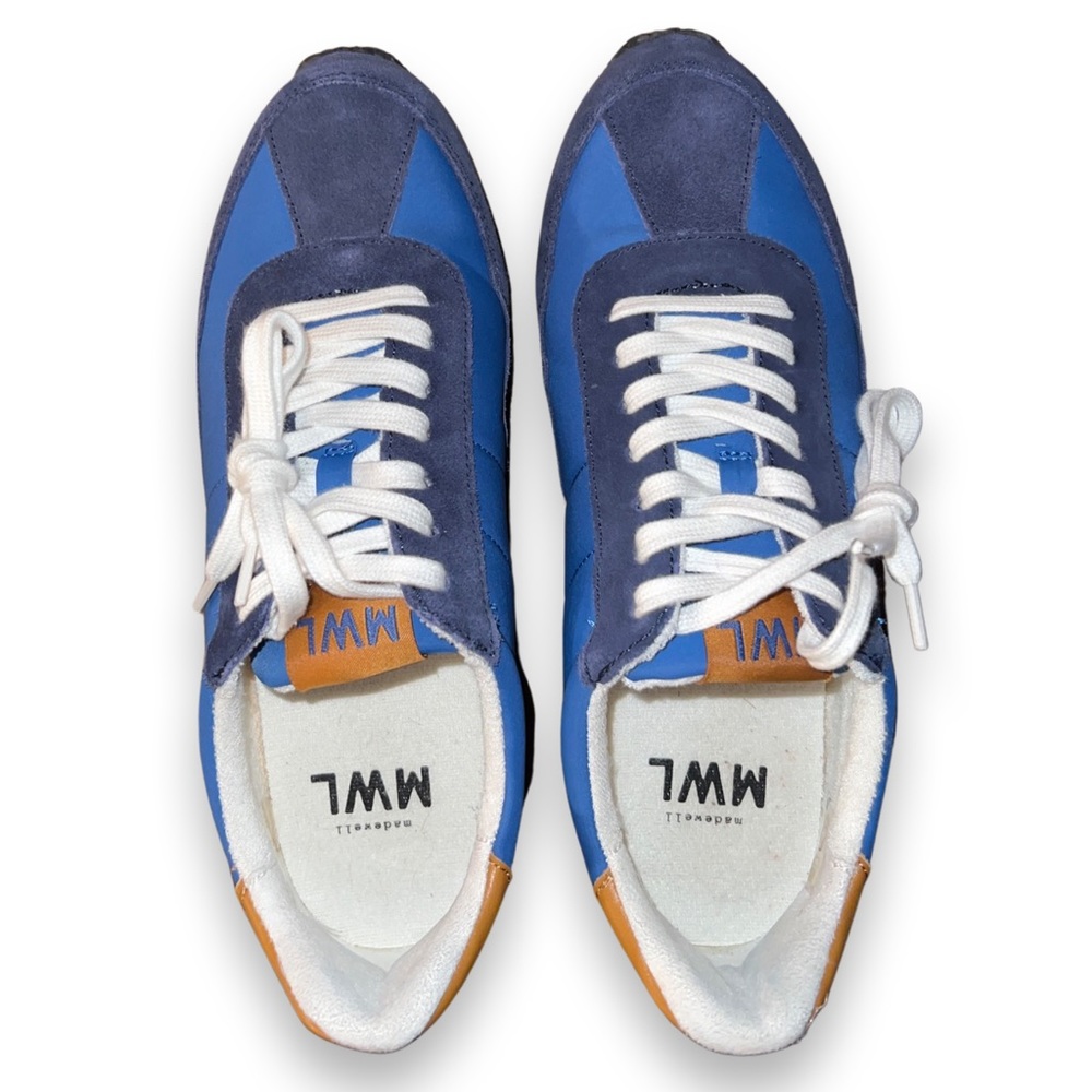 Madewell League Sneakers in Navy Suede NK123 Spring 2023 - Picture 3 of 11